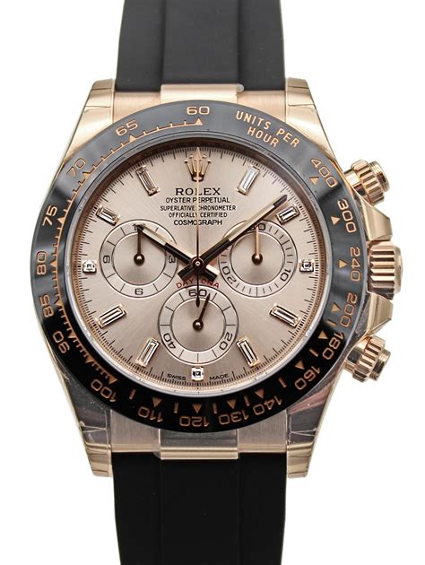 prix montre rolex daytona or rose|rolex gold bezel.